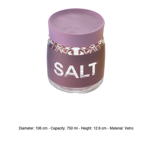 Glass <b>Jar</b> 75 cl H 12.6 cm Ø 10.6 cm Soft <b>Jar</b> with Lid Lilac Bormioli Rocco - Product Image 3