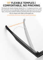 Lunettes intelligentes OEM M02 PRO MAX avec reconnaissance d'image IA, commande vocale, photo et vidéo haute qualité pour le branding et la promotion