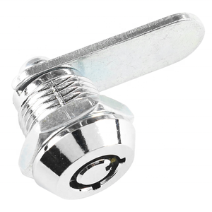 Serrure à came tubulaire haute sécurité en alliage de zinc et laiton chromé, 2 clés, entraxe 10,5 mm 13 mm, pour boîte à outils et armoire de rangement – Meilleures ventes - Product Image 6