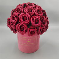 Boîtes à fleurs fantaisie faites à la main avec papier couché et forme personnalisée pour fleurs et gâteaux