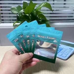 Sacs d'emballage souples Ziplock pour leurres de pêche, <span class=keywords><strong>mini</strong></span> leurres, petits leurres Opp, pots à homard imprimés, emballage Bopp, appâts, sacs <span class=keywords><strong>en</strong></span> plastique Mylar 3.5 - Product Image 2