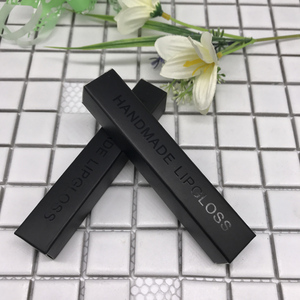 private label paper color box cardboard paper auto lock cosmetic makeup packaging lipstick lip gloss lipgloss box