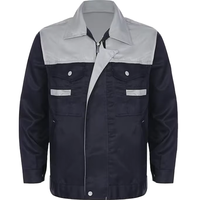 Veste de travail pour homme à blocs de couleur |   Uniforme de travail durable et respirant pour l'usine, la construction, les mécaniciens, l'entrepôt