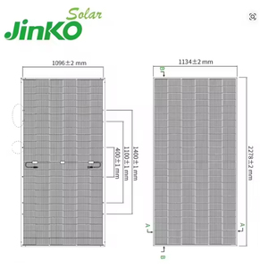 Jinko Năng Lượng Mặt Trời Bảng Điều Khiển 590W Anodized Khung Nửa Cắt Di Động N-Loại Hiệu Quả 22.84% Nhà Cung Cấp USA Cổ Phiếu Cho Trung Tâm Dữ Liệu - Product Image 3