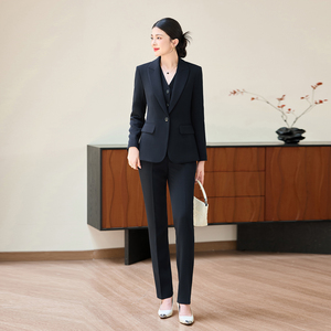 ชุดสูทระดับไฮเอนด์, แฟชั่นฤดูใบไม้ร่วงและฤดูหนาวสำหรับผู้หญิง, ชุดทำงานสำหรับผู้จัดการโรงแรม, ชุดทำงานที่เป็นทางการสำหรับพนักงานต้อนรับ - Product Image 5