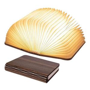 Custom Promotional Novelty Gift Portable Led Bamboo Book Light <b>Folding</b> Night Light USB Rechargeable 6-10H Lighting <b>Table</b> Lamp - Product Image 1