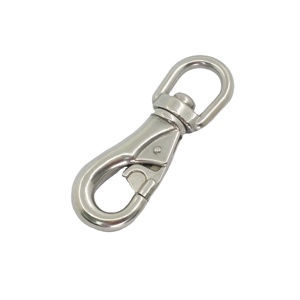 Gancho a presión de <span class=keywords><strong>toro</strong></span> de acero inoxidable de alta calidad, ojo giratorio, grado marino, directo de fábrica - Product Image 2