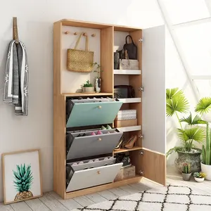 Nordic Fresh Home Furniture <strong>Door</strong> Entrance Mirror Storage <strong>Shoe</strong> Organizer Cabinet <strong>Shoe</strong> <strong>Rack</strong> for Home - Product Image 1
