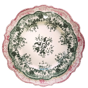 Exquisitos Juegos de Vajilla de Porcelana Nueva para Fiestas y Bodas, con Borde de Flores, Estilo Romántico, Venta al por Mayor, OEM, ODM Disponible - Product Image 1