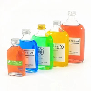 ขวดแก้วเปล่าใส ขนาด 50 มล. 100 มล. 200 มล. 250 มล. 350 มล. 500 มล. สำหรับใส่กาแฟโคลด์บริว ชานม น้ำผลไม้ เครื่องดื่ม เหล้า ไวน์ - Product Image 3