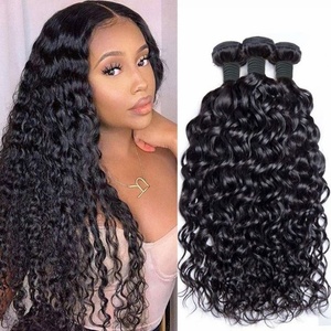 12a Brazil Remy Trinh Nữ phần mở rộng tóc con người SDD sóng nước kinky Curl Tóc giả với cơ sở ren pháp và màu ren trong suốt - Product Image 1