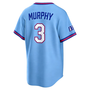 26 Nuevas Camisetas de Béisbol Americanas Cosidas en Azul Polvo, 13 Ronald Acuña Jr., 1 Ozzie Albies, 28 Matt Olson, 27 Riley, 23 <span class=keywords><strong>Harris</strong></span> II - Product Image 6