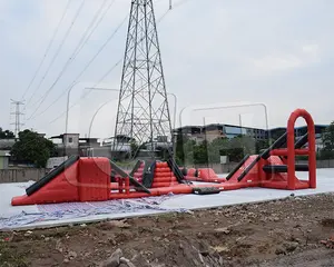 Balon Aqua Park Komersial Murah Permainan Taman Air dengan Tiup Mengambang Air Tiup Taman
