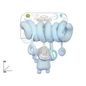 Mondo Bimbi Sonajero en Espiral Azul de 25 cm, Juguete para Bebés de 0+ Meses - Product Image 1