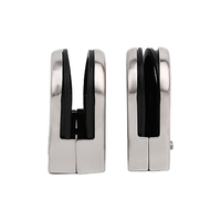 Pinces à verre en acier inoxydable 304 Pince à verre Support de support Clip de garde-corps en verre plat