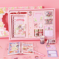 Carnet de notes et kit de scrapbooking 2026 Boce Cute Kawaii Girl avec autocollants, journal de dessins animés, cadeau de bienvenue, design créatif, coffret cadeau tendance