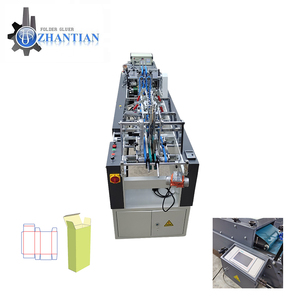 Machine automatique de collage latéral de boîtes, plieuse-colleuse de mini-boîtes pour emballages alimentaires, en bois ou en métal, Zh 500 Mini plieuse-colleuse automatique Zh - Product Image 1