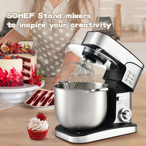 Kommerzieller Elektrischer Standmixer Modernes Design mit Mahlwerk <span class=keywords><strong>Mixer</strong></span> Multifunktions-Schüsselheber Küchengerät Inklusive Rührschüssel - Product Image 2