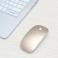 Mouse Nirkabel Optik Slim Senyap 2.4G Isi Ulang untuk Bisnis, Perjalanan, Rumah, Laptop, Desktop, Kantor
