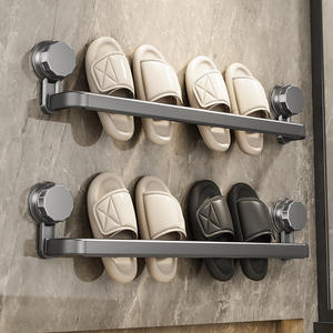 Étagère murale télescopique pour pantoufles, rangement de salle de bain rectangulaire extensible, durable et polyvalente, pour la prospérité familiale - Product Image 1