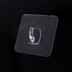 Transparent Strong Self Adhesive Stainless Steel Eco-Friendly Multifunction <b>Plastic</b> Door Wall Hangers <b>Hooks</b> for Garage - Product Image 4