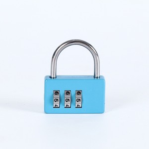 3 Digit Combination Padlock Zinc Alloy 35mm Width Resettable Travel <b>Lock</b> Backpack Cabinet Door Locker Use - Product Image 2