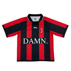 Camisas De Futebol Retro Fabricante Personalizado Barato De Alta Qualidade Bordados Design Listrado Clássico Futebol Jersey - Product Image 2