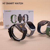 Reloj Inteligente Cuadrado H7 Laxasfit 2026, Resistente al Agua IP67, Responde Llamadas, Pronóstico del Tiempo, Correa de Silicona, Gran Venta