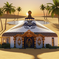 Yurt mongol sur mesure à quatre couches et quatre saisons, en toile robuste, imperméable, isolant thermiquement, une chambre, idéal pour le glamping