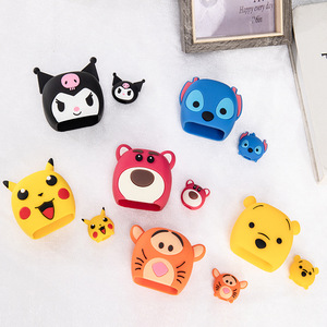 Bán Buôn Dễ Thương 3D Phim Hoạt Hình Thiết Kế 18/20W Mềm PVC Silicone Cáp Dữ Liệu Nhanh Sét Trường Hợp Sạc - Product Image 1