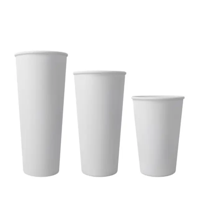 Vasos de papel desechables para batidos de té de burbujas y bebidas 22oz-diseño personalizado disponible