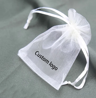 Fabrieksvoorraad Doorzichtige Organza Zakje met Trekkoord, Sieradenzakje, Bruiloft Souvenir Cadeautasje, Cadeautasje, Snoepzakje