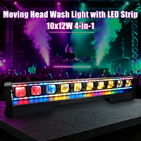 Oferta Especial: Luz Móvil de Cabeza Móvil 10x12W Wash Beam con Halo, DMX512 Pixel RGBW Blanco, Alto CRI 90, Aleación de Aluminio, para DJ, Clubes y Bodas