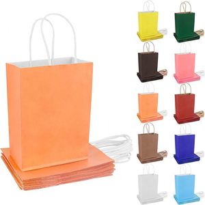 Gift Paper <b>Bags</b> with Handles Kraft Goodie <b>Bags</b> for Birthday Party Christmas Shopping Wedding Reusable Grocery Paper <b>Bags</b> - Product Image 1