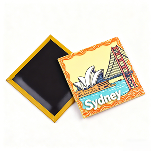 Aimant de réfrigérateur en fer blanc personnalisé avec photo imprimée, souvenir artistique de voyage, décoration de réfrigérateur - Product Image 1