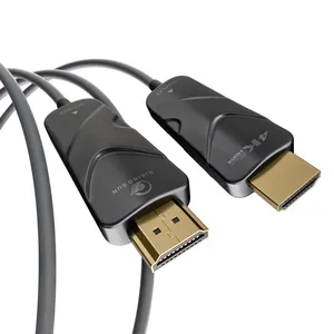 كابل hdtv وhdmi باستخدام الألياف الصناعية الفائقة معتمد بتردد عالي من نوع 2.0 و2.1 و4 كلفن إلى 8 كلفن بتردد 4 كلفن 60 هرتز