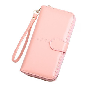 High Quality Purse Women Modern Pu Leather Minimalist Long Zippered Mobile Phone Bag <strong>Card</strong> Holder - Product Image 3
