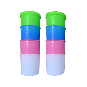 Vasos de plástico de cuatro colores Kehua de 20 ml con tapas para medicamentos orales - Product Image 4