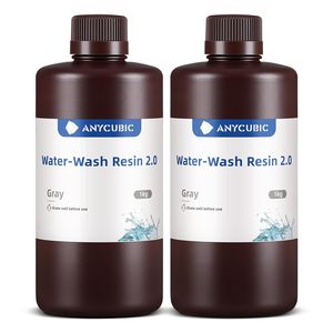 Resina Anycubic Lavable con Agua 2.0, 2 kg, Gris, Resina para Impresora 3D - Product Image 1