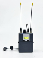 Paulkitson PSM900 Moniteur d'oreille sans fil professionnel UHF 542-578MHz avec câble de données pour chanteurs de scène