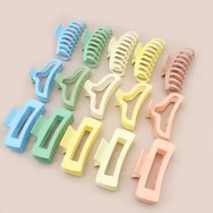 Jachon Pastel Alligator Hair Clips Large Size Hair Crab Claw Clip Nonslip Large Claw Clip for Women Thin Hair