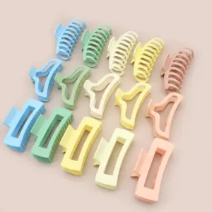 Jachon Pastel Alligator Haar Clips Grote Size Haar Krab Klauw Clip Antislip Grote Klauw Clip Voor Vrouwen Dun Haar