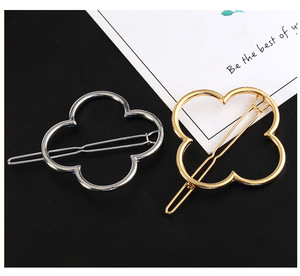 Nouvelle Vente Chaude en Gros : <span class=keywords><strong>Barrettes</strong></span> et Pinces à <span class=keywords><strong>Cheveux</strong></span> en Métal Raffiné Trèfle à Quatre Feuilles pour Filles et Femmes - Product Image 3