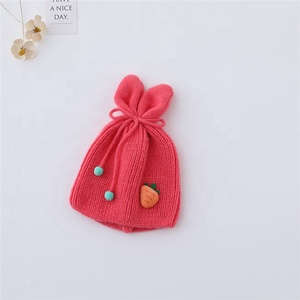 <span class=keywords><strong>Gorro</strong></span> <span class=keywords><strong>de</strong></span> <span class=keywords><strong>lana</strong></span> con diseño <span class=keywords><strong>de</strong></span> conejo y zanahoria <span class=keywords><strong>para</strong></span> niños, gorros <span class=keywords><strong>de</strong></span> punto <span class=keywords><strong>para</strong></span> bebé, otoño e invierno, 2022 - Product Image 5
