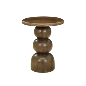 Mesa Auxiliar Contemporánea de Madera Maciza para Sala de Estar, Mesa de Esquina Duradera de Madera Natural para Sofá - Product Image 1