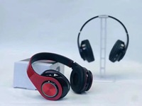 B39 headphone nirkabel, headset nirkabel dapat dilipat mendukung kartu TF B39 lampu LED
