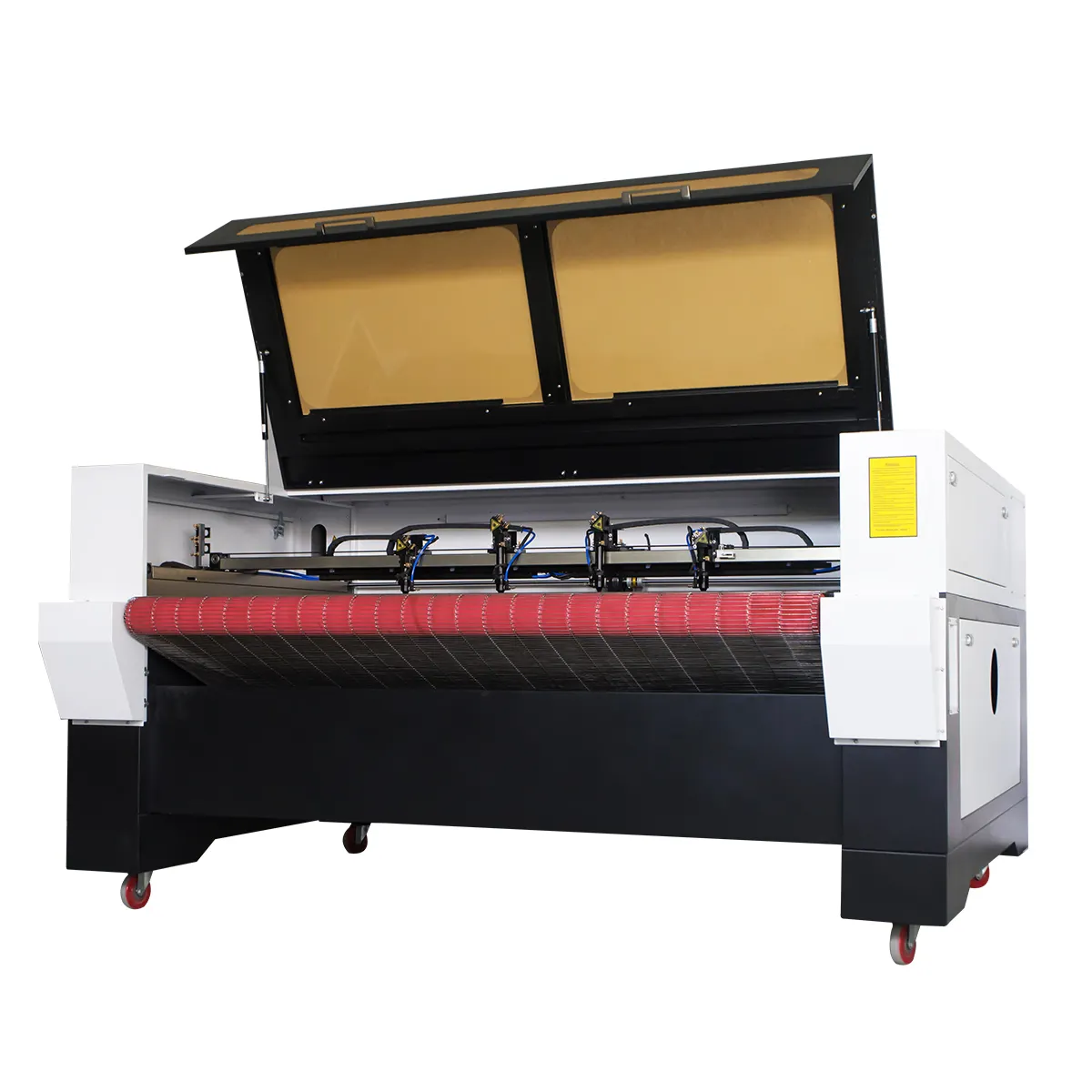 1812 Automatic Printed pattern leather textile fabric laser cutting machine
