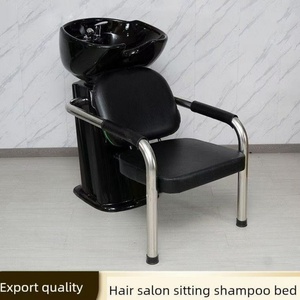 Fauteuil de lavage de cheveux Syf S, bac à shampoing pour salon de coiffure, chaise de lavage de cheveux, hotte à vapeur pour salon de coiffure, shampoing automatique - Product Image 1