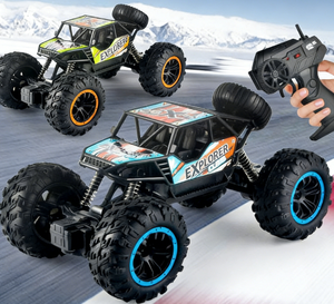 Voiture RC tout-terrain 2,4 GHz grande taille avec pneus antidérapants TPR pour montée à 45 degrés, jouet pour garçons, voiture de cascades - Product Image 5