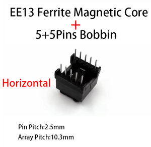 Ban đầu <span class=keywords><strong>ee13</strong></span> 5 + 5 4 + 4 2 + 4 pins 10/8/6P Mn-Zn <span class=keywords><strong>pc40</strong></span> biến áp <span class=keywords><strong>Ferrite</strong></span> lõi từ CuộN Skeleton cựu bobbin - Product Image 2